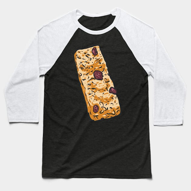 Cereal Bar Breakfast Food CerealBar Baseball T-Shirt by fromherotozero